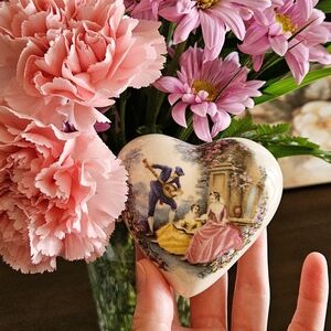 Vintage ceramic heart pomander